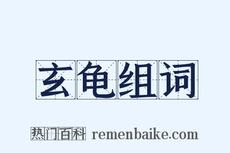 玄龟组词是什么意思的图片